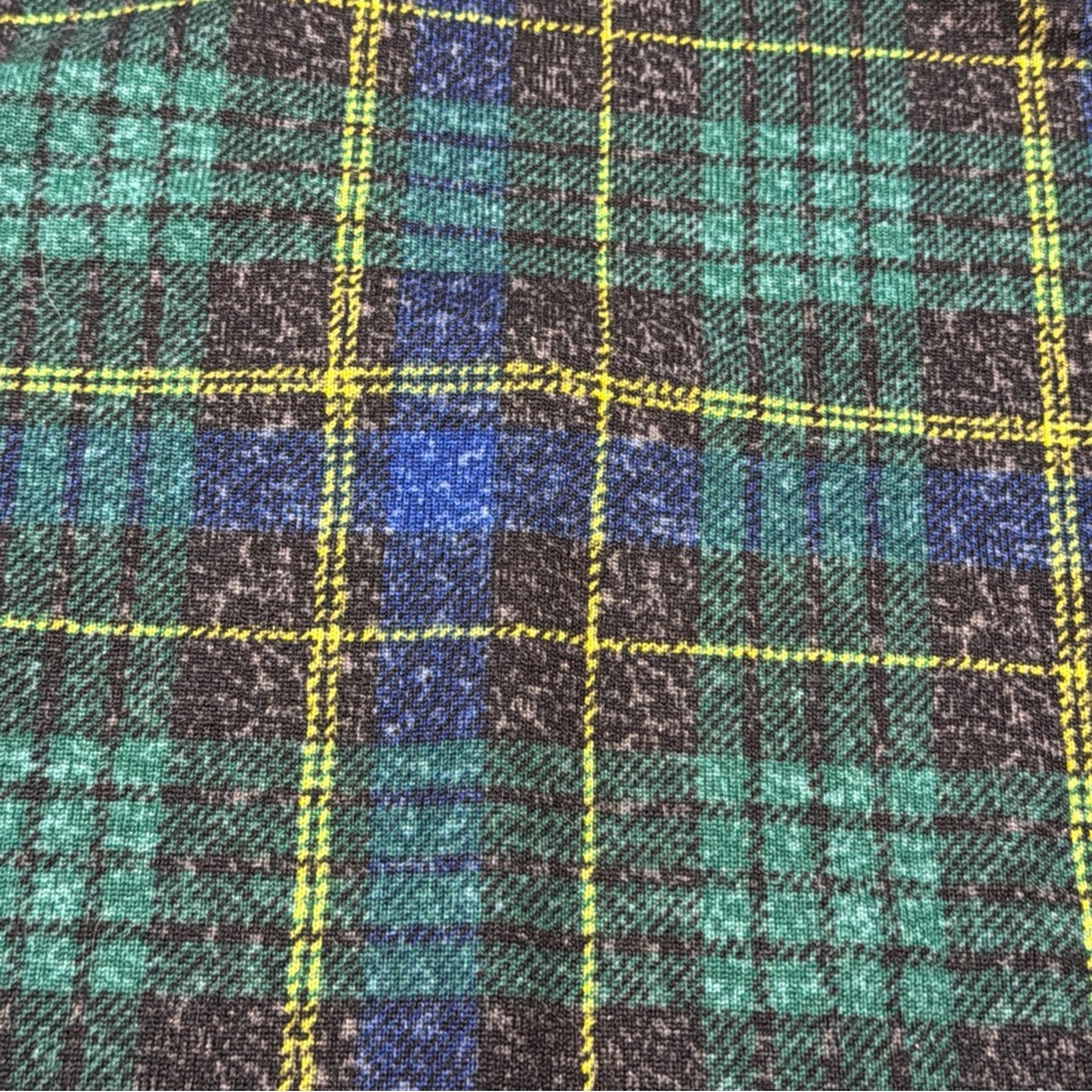 GREEN BLACK YELLOW wide PLAID HOODIE NEW sweater Cozy Vibes Tunic Women’s  2xl - Picture 8 of 12
